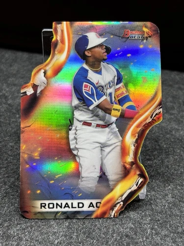 Ronald Acuña Jr. - 2021 Bowman Best Heatwave Die-Cut REFRACTOR