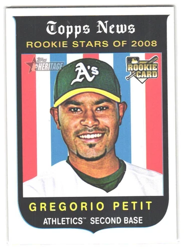 Gregorio Petit - 2008 Topps Heritage *rookie card RC novato*