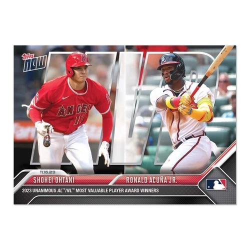 Shohei Ohtani  / Ronald Acuna Jr. - 2023 TOPPS NOW OS-18 MVP