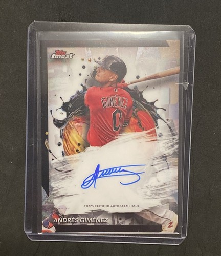 Andres Gimenez - 2024 Topps Finest - Autografo / Firma