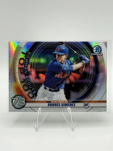 Andres Gimenez - 2020 Bowman Chrome Scouts Top 100 *rookie card novato RC*
