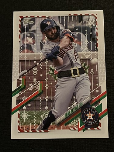 Jose Altuve - 2021 Topps Holiday Short Print Cinturon de Santa