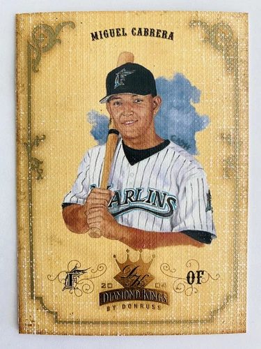 Miguel Cabrera - 2004 Donruss Diamond Kings 103 Florida Marlins