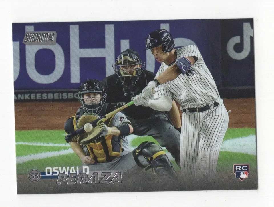 Oswald Peraza - 2024 Stadium Club season 2023 *rookie card RC novato*