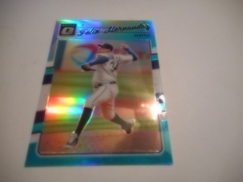 Felix Hernandez - 2017 Panini Optic paralela Aqua Prizm *numerada de /299* Seattle