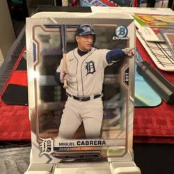 miguel cabrera - 2021 bowman chrome