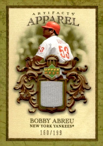 Bobby Abreu - 2007 Upper Deck Artifacts Apparel Gold *numerada de /199*