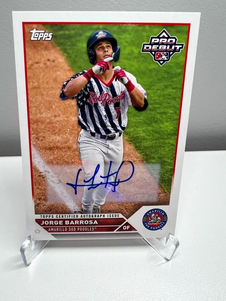 Jorge Barrosa - 2023 Topps Pro Debut FIRMA AUTO *Liga Menor*