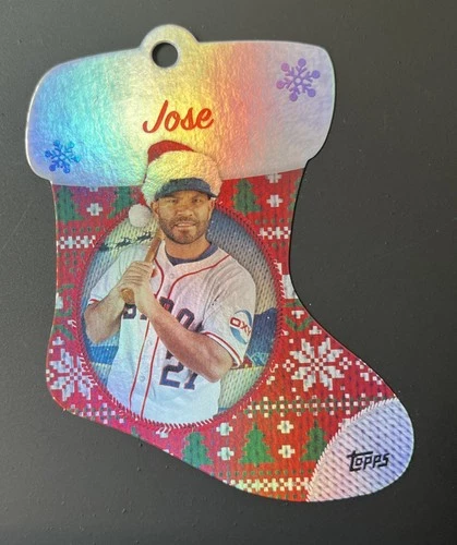 Jose Altuve - 2024 Topps Holiday Stocking Die-Cut Ornament