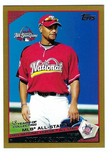 Johan Santana - 2009 Topps All Stars Game *paralela GOLD numerada de /2009*