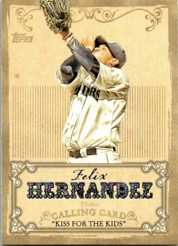 Felix Hernandez - 2013 Topps Calling Card Seattle Mariners HOF