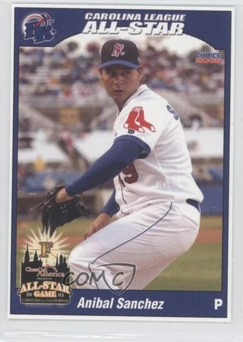 Anibal Sanchez - 2005 Choice Carolina/California League All-Stars *liga menor pre rookie card*
