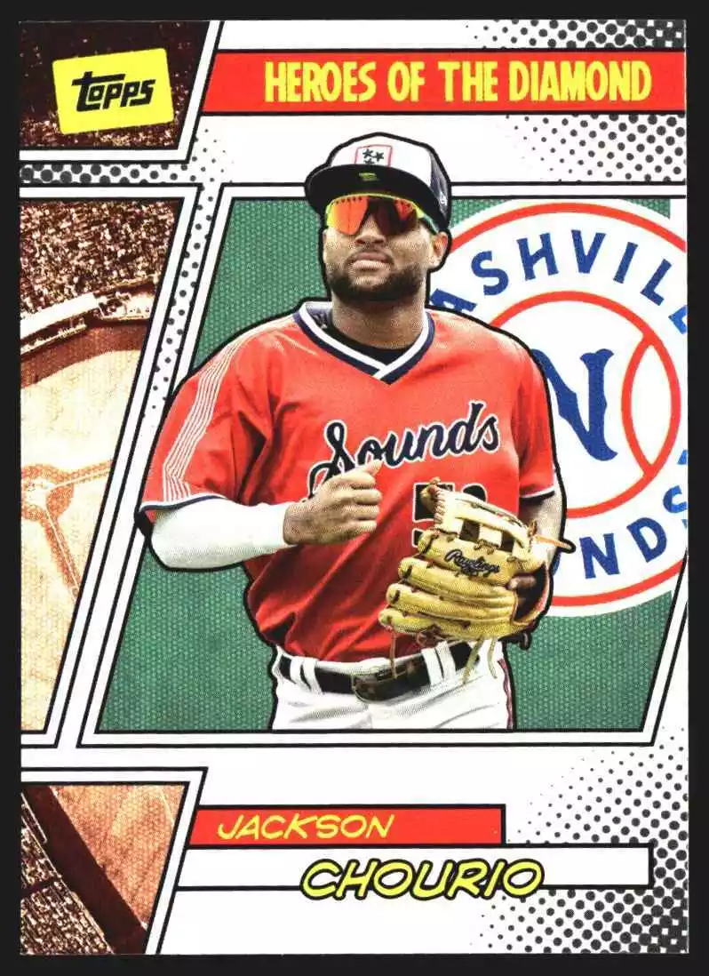 Jackson Chourio - 2024 Topps Pro Debut INSERT Heroes of the Diamond Rookie Card RC