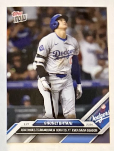 Shohei Ohtani - 2024 Topps Now *Primer 54/54 de la Historia* Los Angeles DODGERS - First 54/54