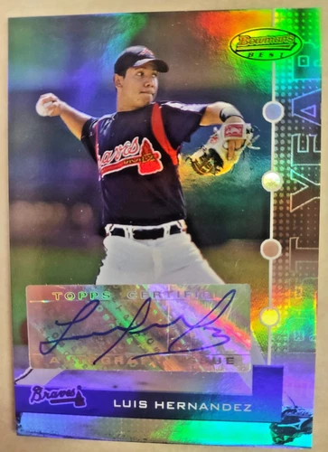 Luis Hernandez - 2005 Bowmans Best *Rookie carda Auto RC Firma Certificada numerada de /974*
