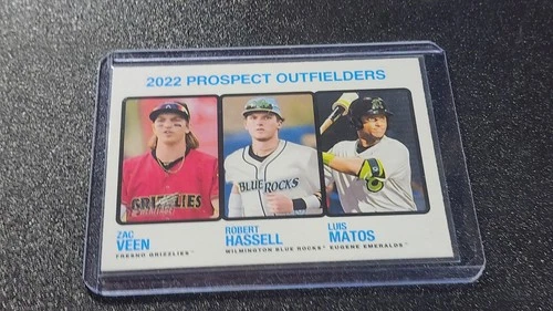 Luis Matos - 2022 Topps Heritage Minor League Edition Prospect Stars *liga menor*