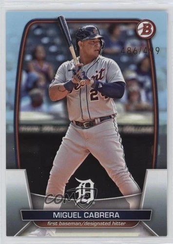 Miguel Cabrera - 2023 Bowman *paralela Sky Blue numerada de /499*