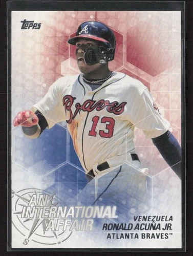 Ronald Acuña Jr. - 2018 Topps Update An International Affair pre rookie card liga menor prospecto