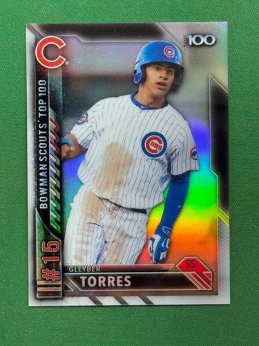 Gleyber Torres - 2016 Bowman chrome Scouts Top 100