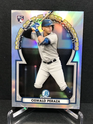 Oswald Peraza - 2023 Bowman Chrome #ROYF-13 Rookie of the Year Rookie Card RC