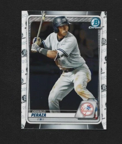 Oswald Peraza - 2020 Bowman Draft Chrome prospects pre rookie card