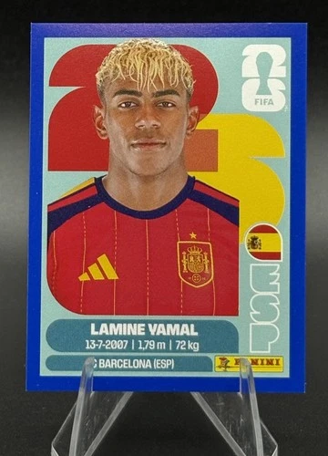 Lamine Yamal - 2026 Panini FIFA World Cup Paralela Azul *Version Estados Unidos* *En transito*