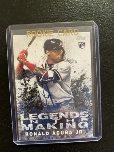 Ronald Acuña Jr. - 2018 Topps Update Series Legends in the Making Rookie Card RC