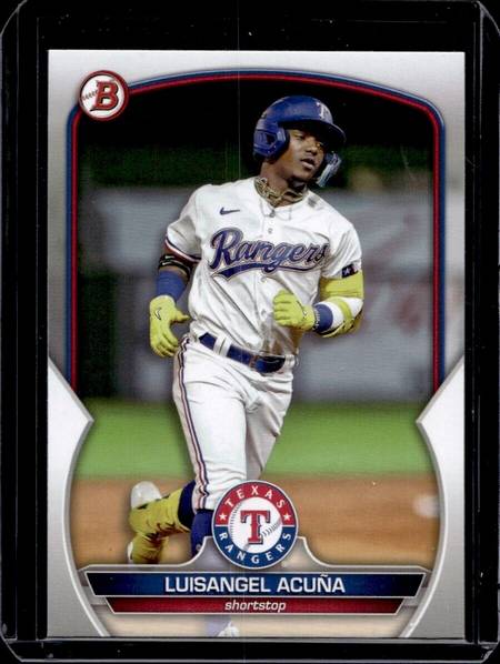 luisangel acuña - bowman 2023 - chrome card - (prospecto de caracas)