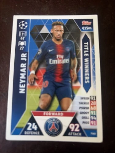 Neymar Jr. - 2018-19 Topps Match Attax UEFA Champions futbol soccer football