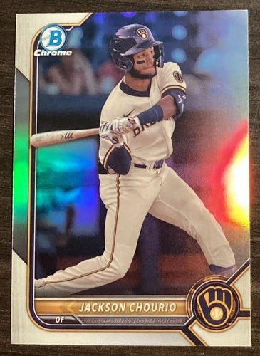 Jackson Chourio - 2022 Bowman Draft Chrome pre rookie card