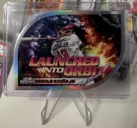 Ronald Acuna Jr. - 2024 Topps Chrome Cosmic INSERT Launched Into Orbit Refractor