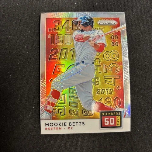 Mookie Betts - 2019 Prizm Numbers Game Holo