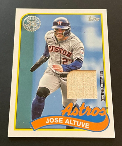Jose Altuve - 2024 Topps 1989 Topps Baseball 35th Anniversary Relics