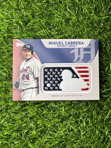Miguel Cabrera - 2017 Topps Commemorative Independence Day Patch  Detroit Tigers