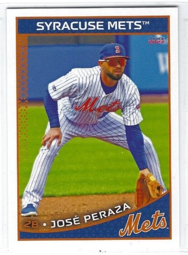 Jose Peraza - 2023 Choice, Syracuse Mets *liga menor pre rookie card RC*