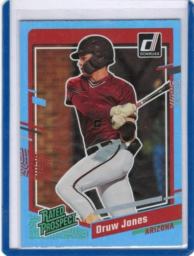 Druw Jones - 2023 Donruss Rated Prospect paralela blue pre rookie card / liga menor