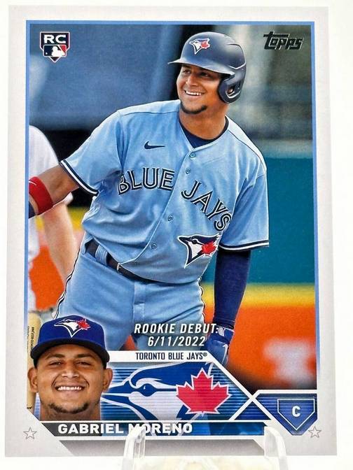 gabriel moreno - topps update 2023 - rookie card (rc) con toronto - 
